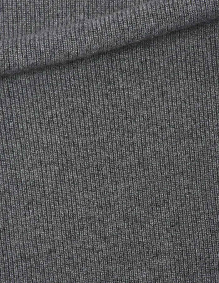 Women Cross Over V Neck Slipover Grey Flannel Margaret Howell Knitwear