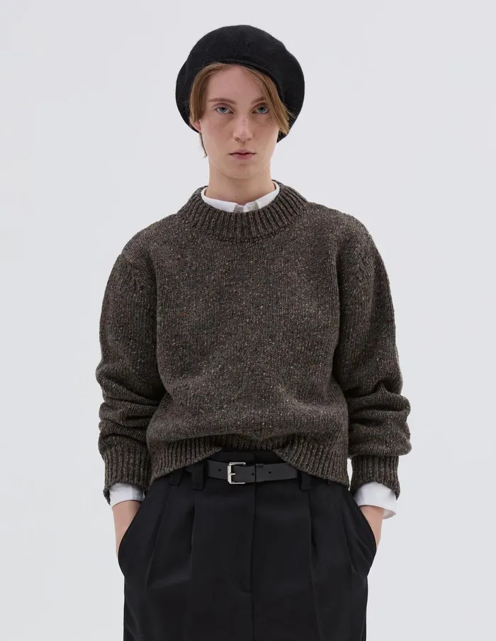 Women Donegal Crew Neck Bracken Margaret Howell Knitwear