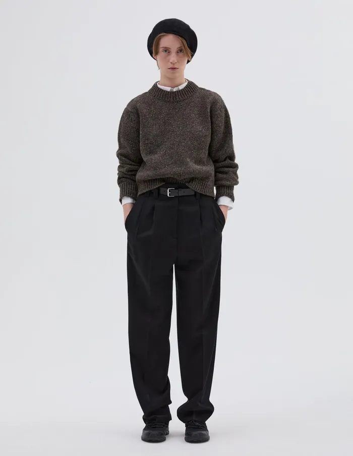 Women Donegal Crew Neck Bracken Margaret Howell Knitwear
