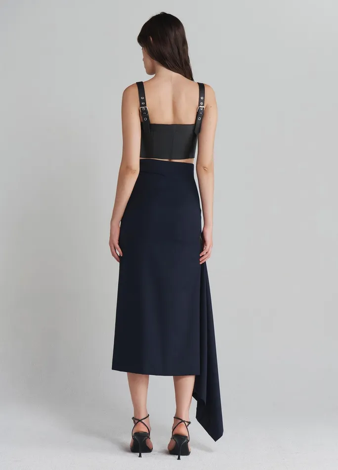 Women Double Zipper Midi Skirt MONSE Bottoms