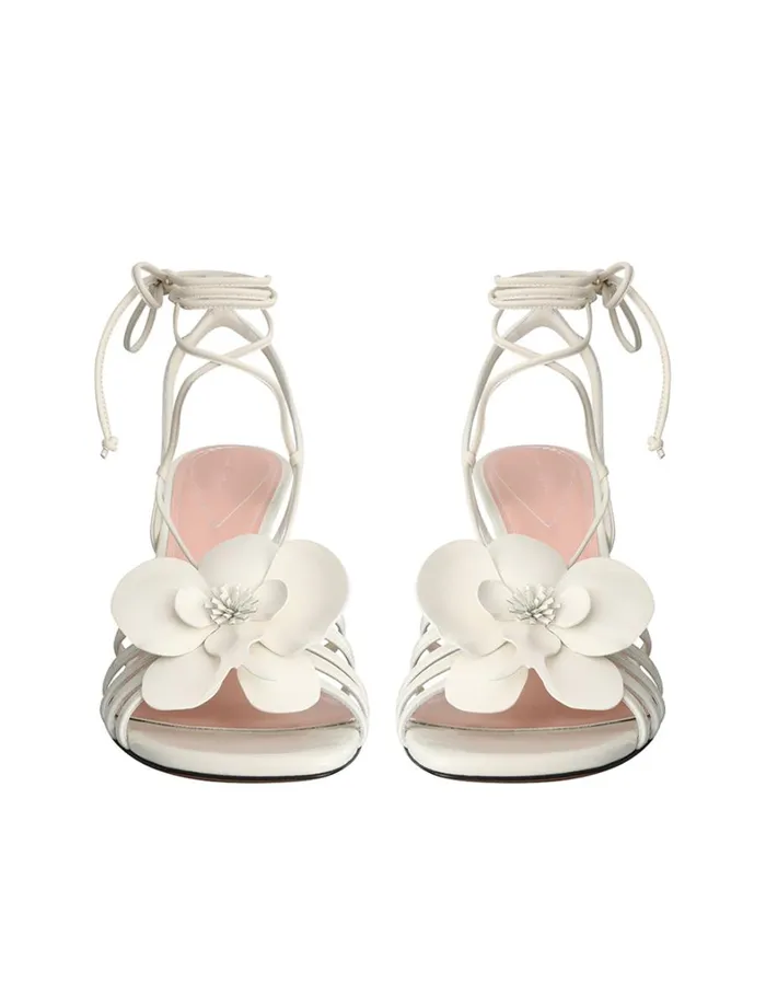 Women Heeled Sandals Zimmermann Zimmermann Orchid Wedge 85 Macadamia