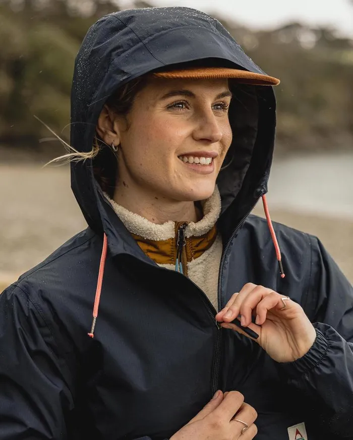 Women Jackets Passenger Eden Recycled Oversized Water Resistant Jacket Deep Navy Deep Navy