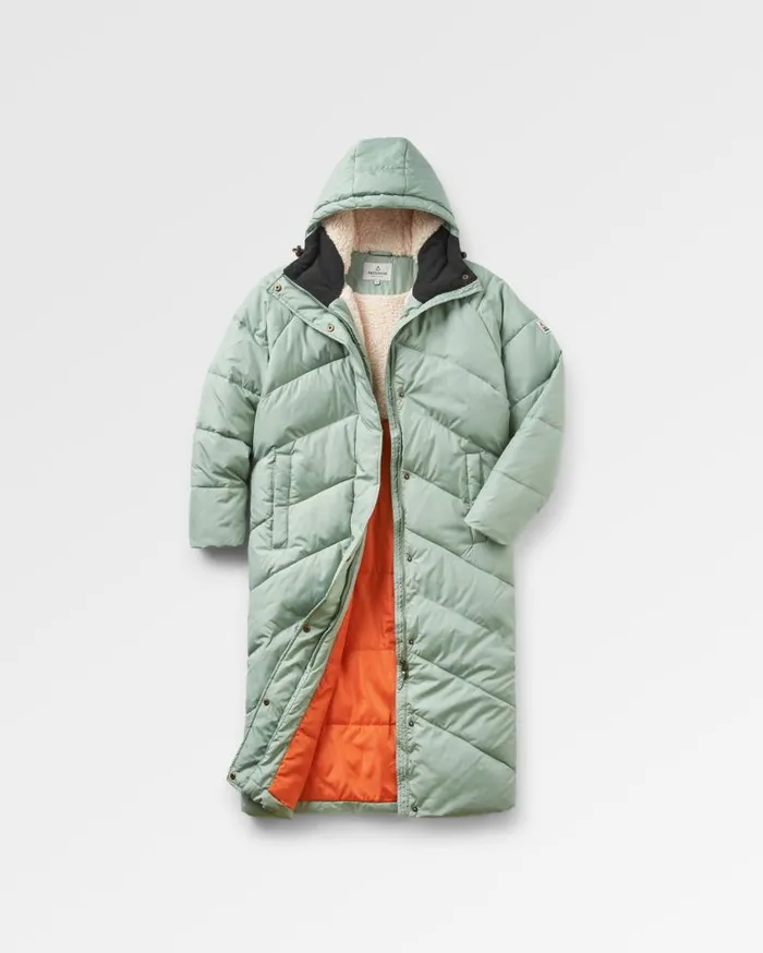 Women Jackets Passenger Tasman Recycled 20 Long Insulated Jacket Pistachio Pistachio