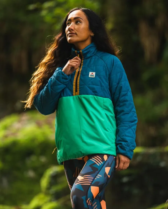 Women Jackets Passenger Trace Recycled Thermore Insulated Jacket Corsair Blue Jungle Green Corsair Blue Jungle Green