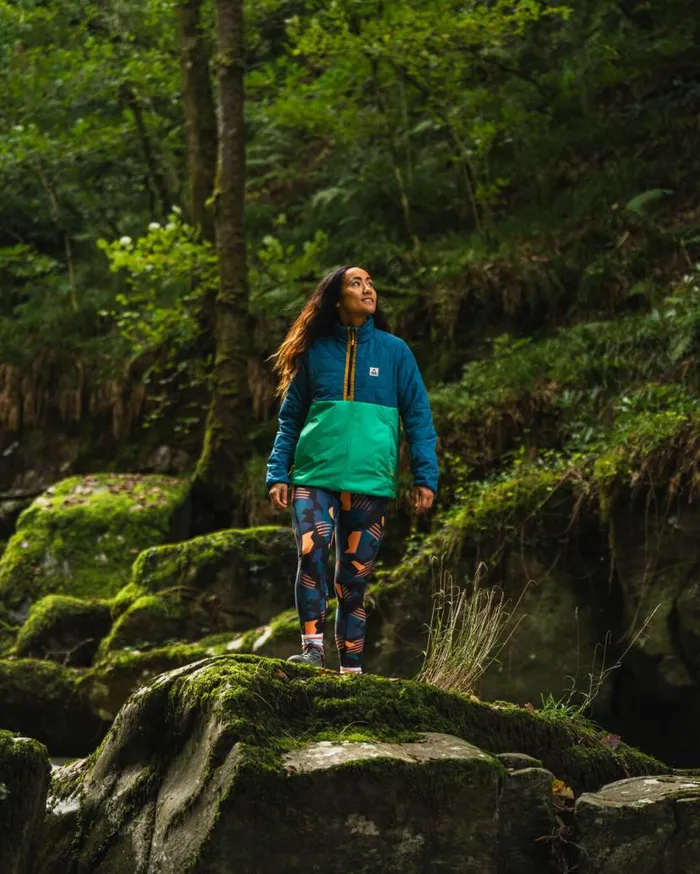 Women Jackets Passenger Trace Recycled Thermore Insulated Jacket Corsair Blue Jungle Green Corsair Blue Jungle Green