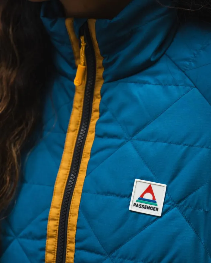 Women Jackets Passenger Trace Recycled Thermore Insulated Jacket Corsair Blue Jungle Green Corsair Blue Jungle Green