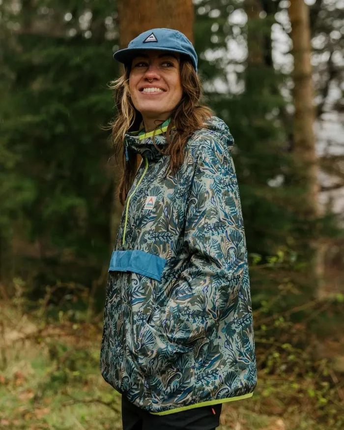 Women Jackets Passenger Viento Recycled Windshell Smock Abstract Seaweed Pistachio Abstract Seaweed Pistachio