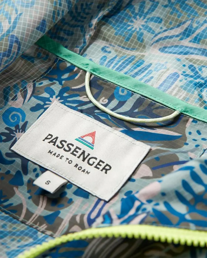 Women Jackets Passenger Viento Recycled Windshell Smock Abstract Seaweed Pistachio Abstract Seaweed Pistachio