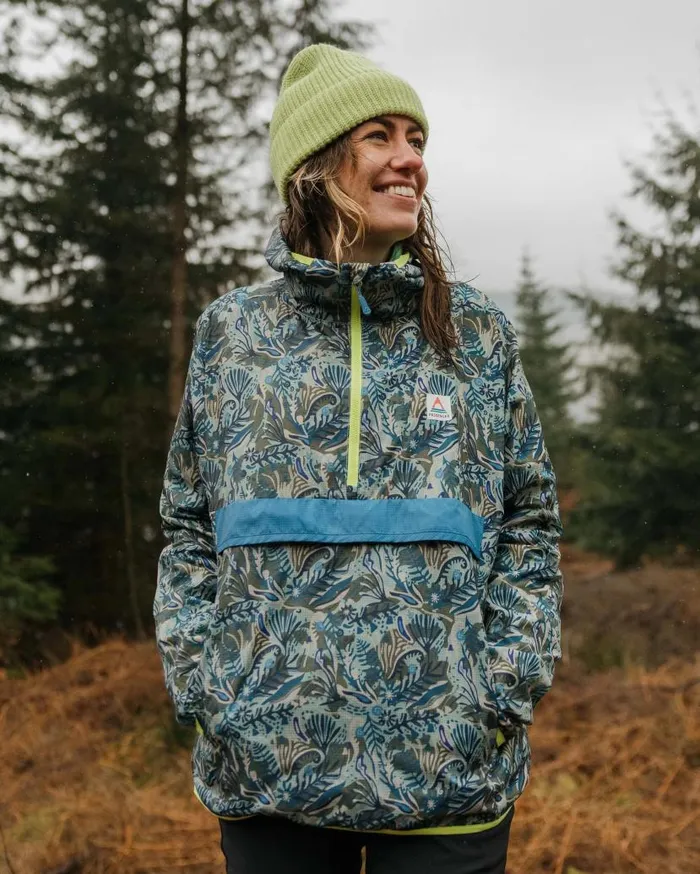 Women Jackets Passenger Viento Recycled Windshell Smock Abstract Seaweed Pistachio Abstract Seaweed Pistachio