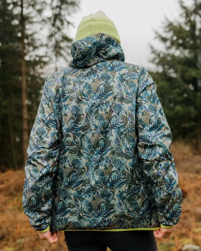 Women Jackets Passenger Viento Recycled Windshell Smock Abstract Seaweed Pistachio Abstract Seaweed Pistachio