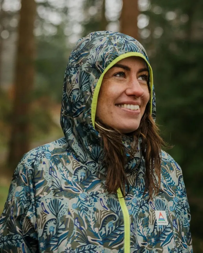 Women Jackets Passenger Viento Recycled Windshell Smock Abstract Seaweed Pistachio Abstract Seaweed Pistachio