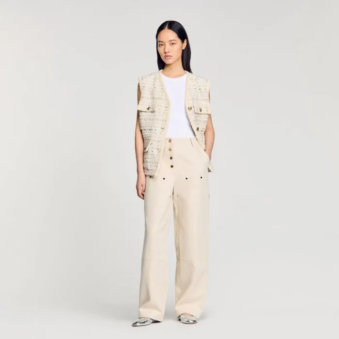 Women Jeans SANDRO Carpenter Jeans Oats