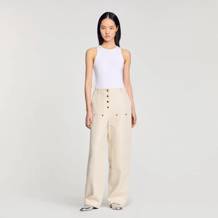 Women Jeans SANDRO Carpenter Jeans Oats