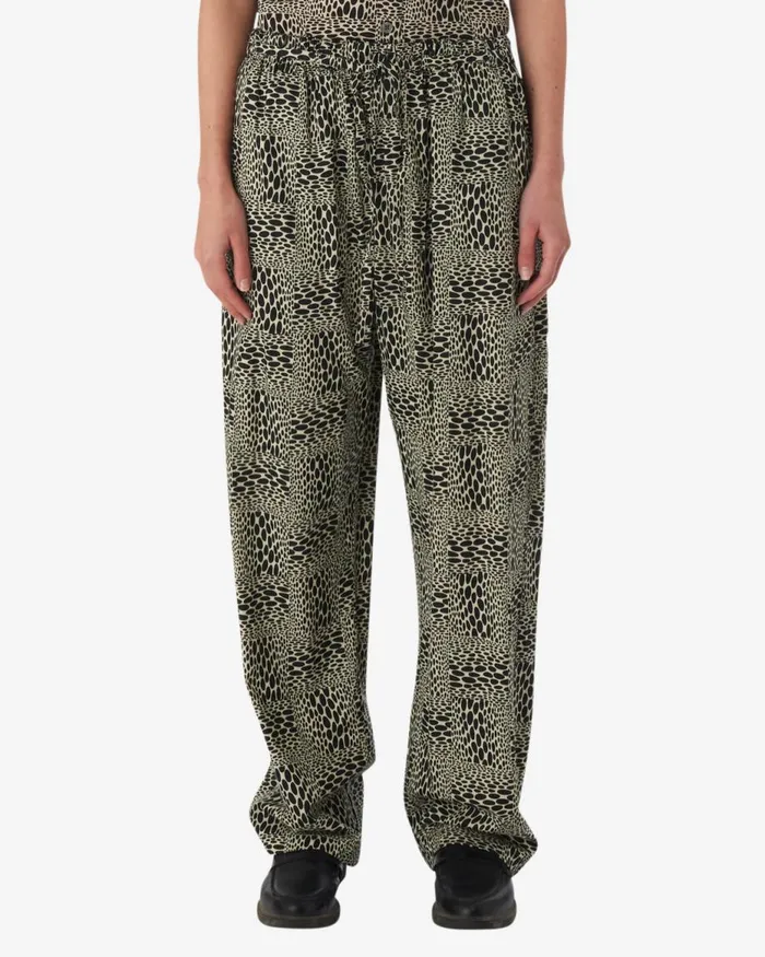 Women JUBATUS PANT Oyster Grey Multi OBEY Clothing BOTTOMS