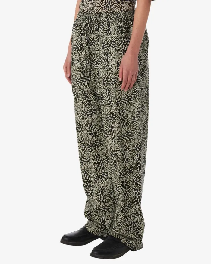 Women JUBATUS PANT Oyster Grey Multi OBEY Clothing BOTTOMS