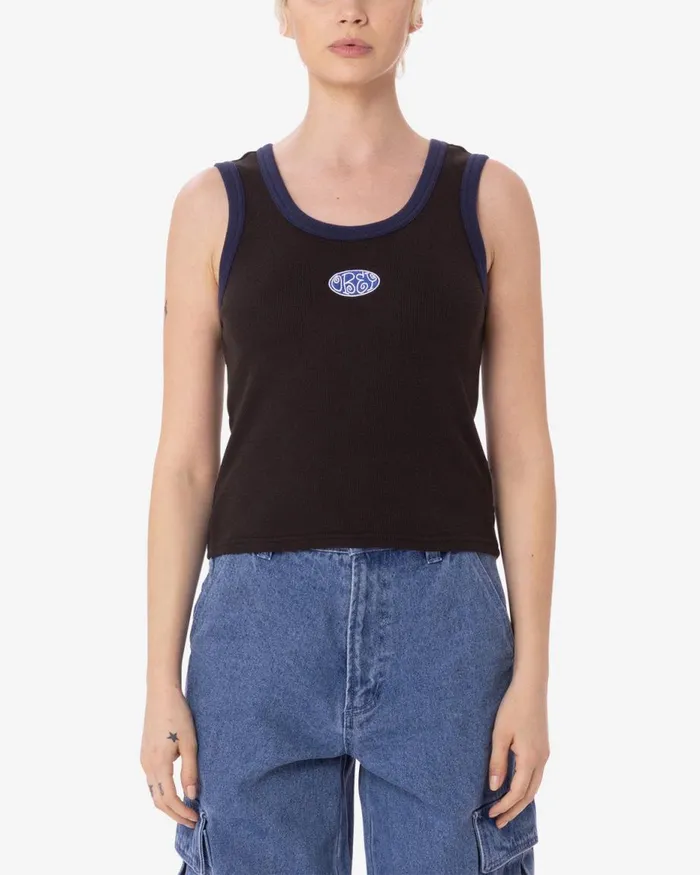 Women JULIAN TANK Pirate Black OBEY Clothing TOPS