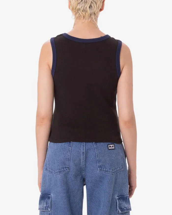 Women JULIAN TANK Pirate Black OBEY Clothing TOPS