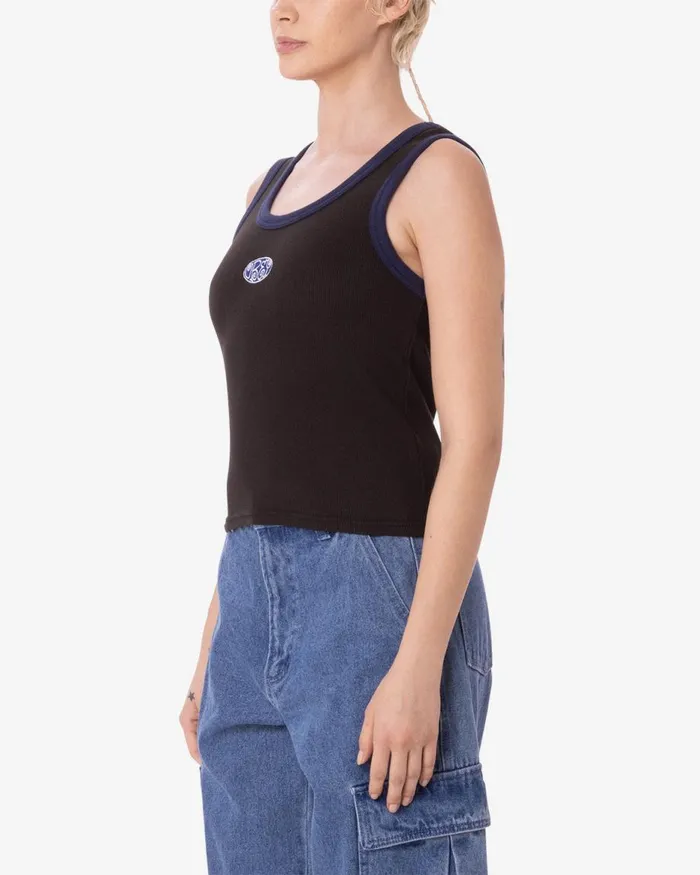 Women JULIAN TANK Pirate Black OBEY Clothing TOPS