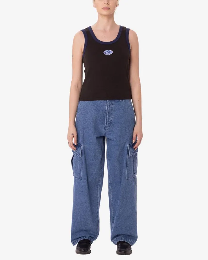 Women JULIAN TANK Pirate Black OBEY Clothing TOPS