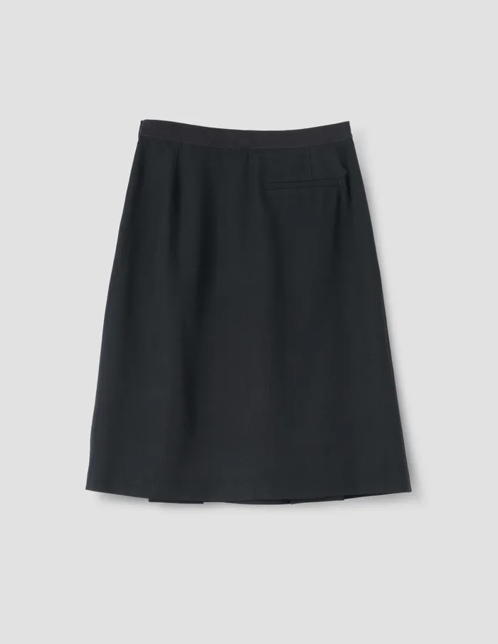 Women Kick Pleat Skirt Black Margaret Howell Skirts