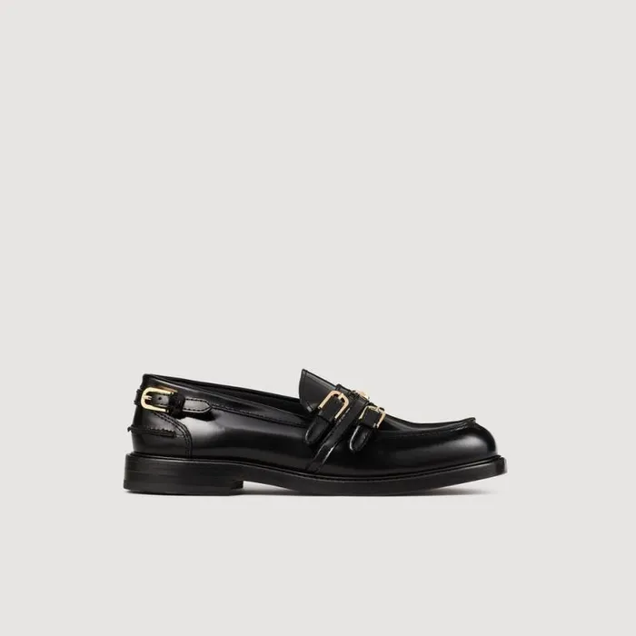 Women Loafers and Flats SANDRO Buckle Loafers Black