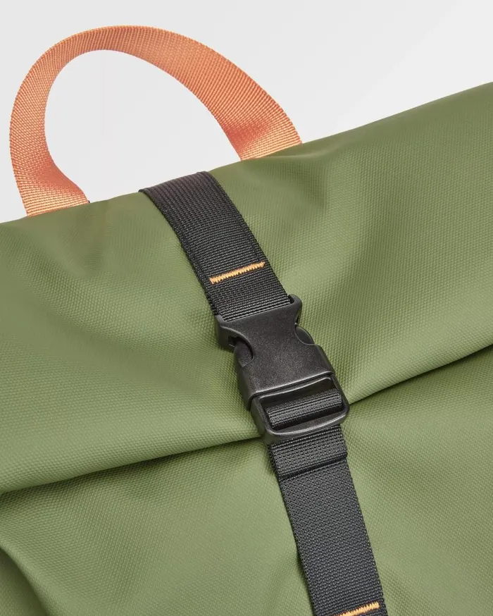 WomenMen Backpacks and Bags Passenger Crossing Roll Top Backpack True Black Khaki True Black Khaki
