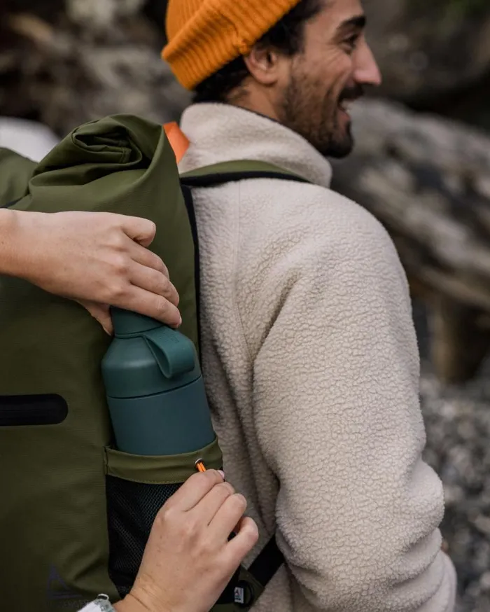WomenMen Backpacks and Bags Passenger Crossing Roll Top Backpack True Black Khaki True Black Khaki