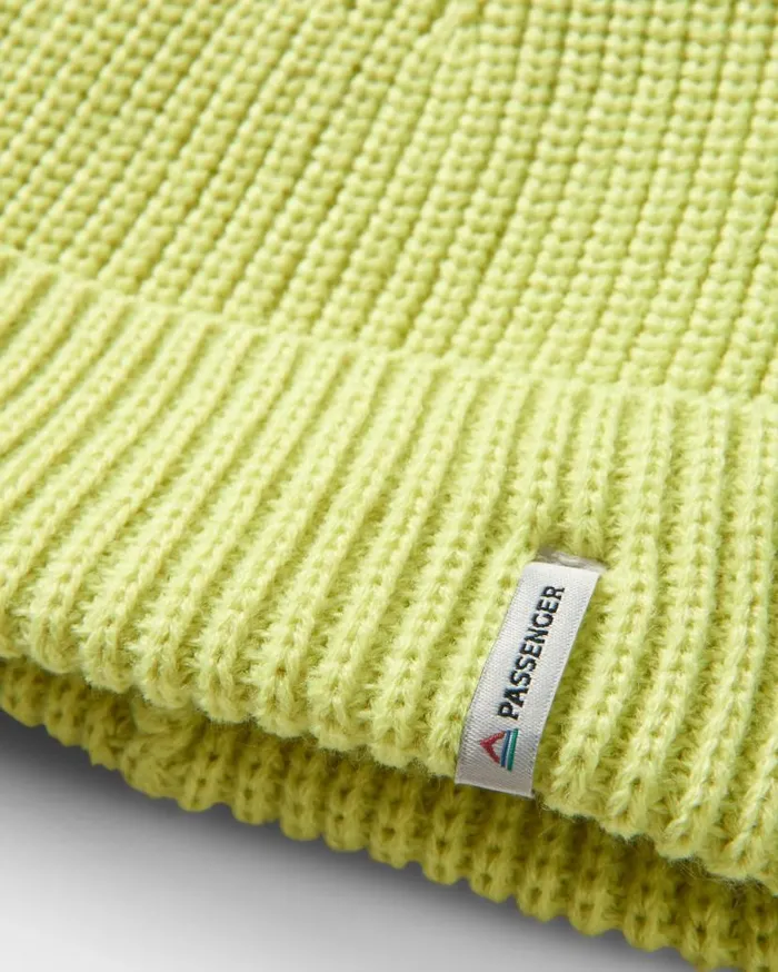 WomenMen Beanies Passenger Compass Recycled Beanie Lime Juice Lime Juice