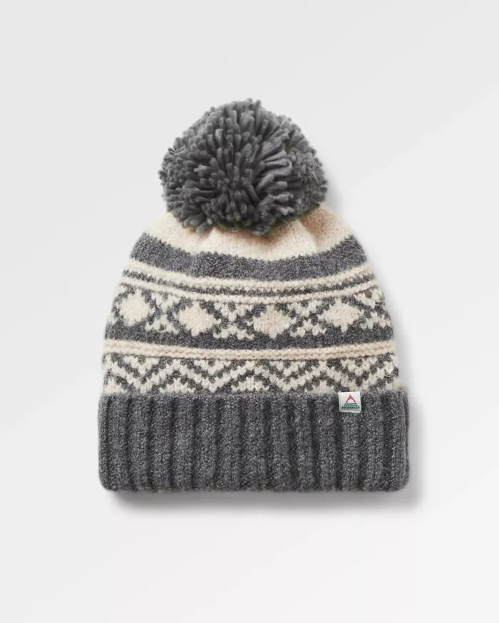 WomenMen Beanies Passenger Lodge Recycled Bobble Hat Black Black