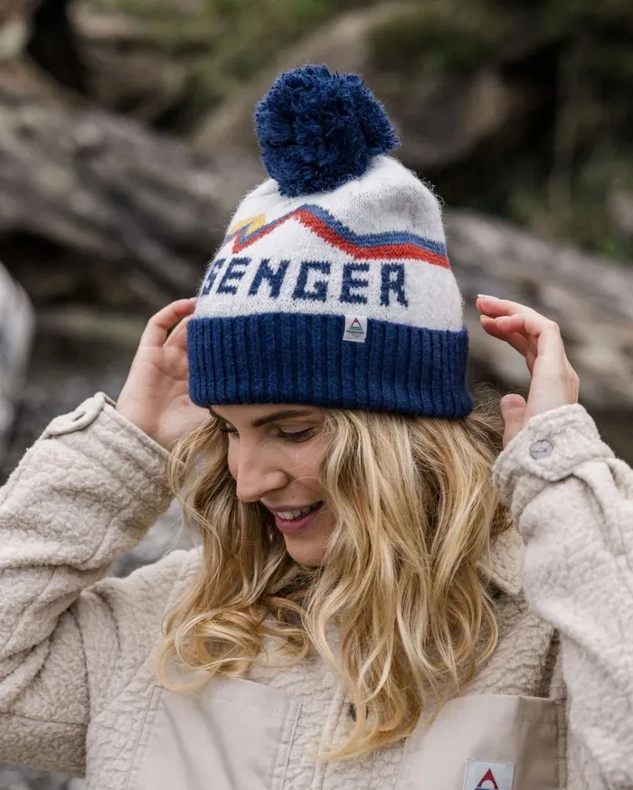 WomenMen Beanies Passenger Passenger Recycled Bobble Hat Vintage White Vintage White