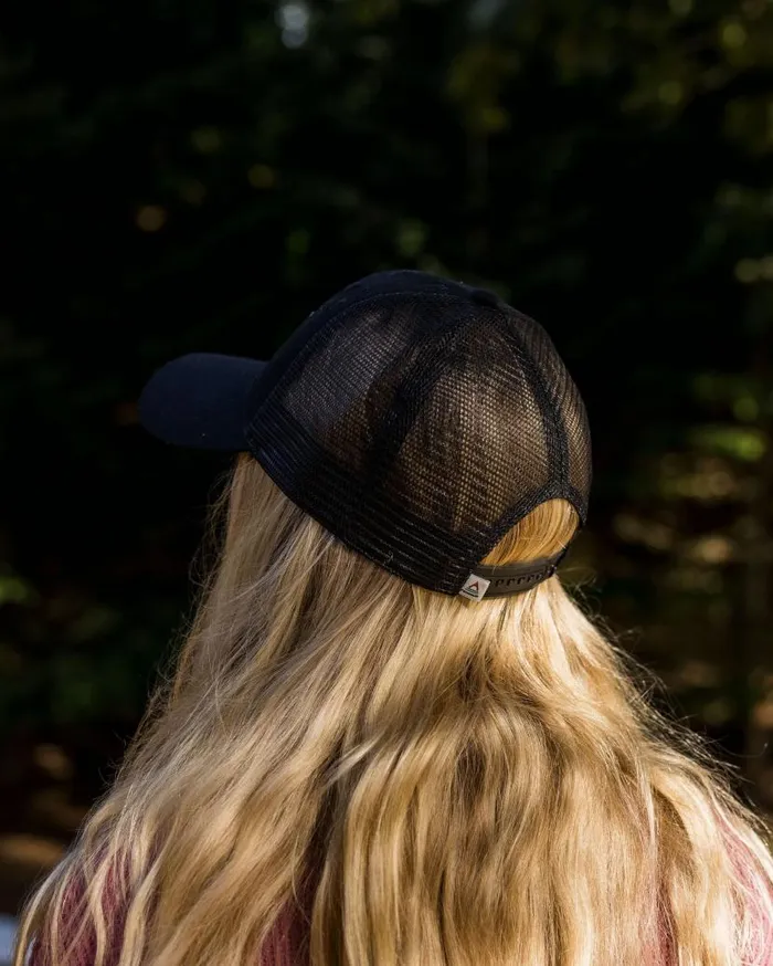 WomenMen Caps and Hats Passenger Harbour Mesh Low Profile Snapback Cap Black Black