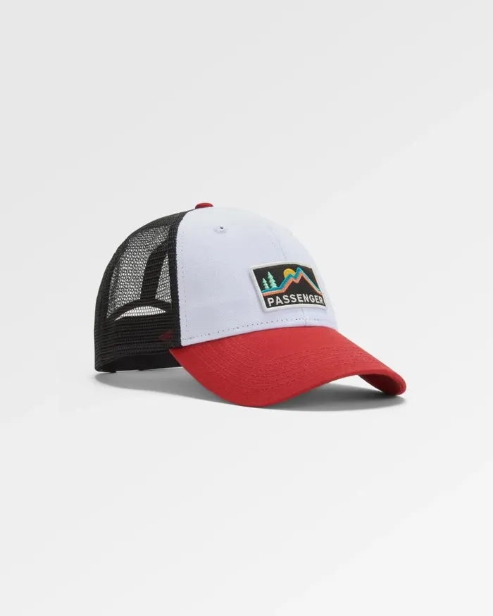 WomenMen Caps and Hats Passenger Made To Roam Mesh Snapback Cap BlackRed Spice Blackred Spice
