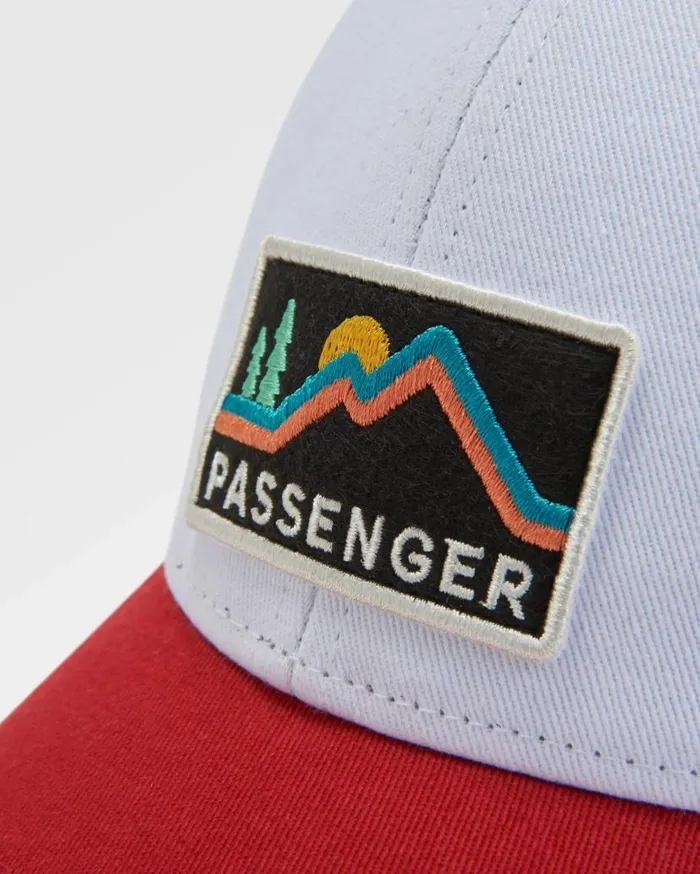 WomenMen Caps and Hats Passenger Made To Roam Mesh Snapback Cap BlackRed Spice Blackred Spice