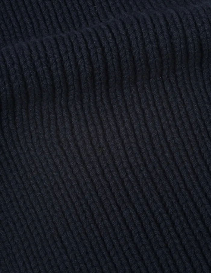 WomenMen Chunky Rib Scarf Navy Margaret Howell Scarves WomenMen Chunky Rib Scarf Navy Margaret Howell Scarves