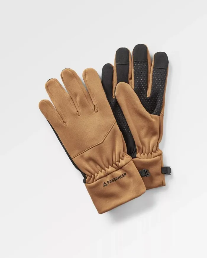 WomenMen Gloves Passenger Jacks 20 Recycled Touch Screen Gloves Golden Brown Golden Brown