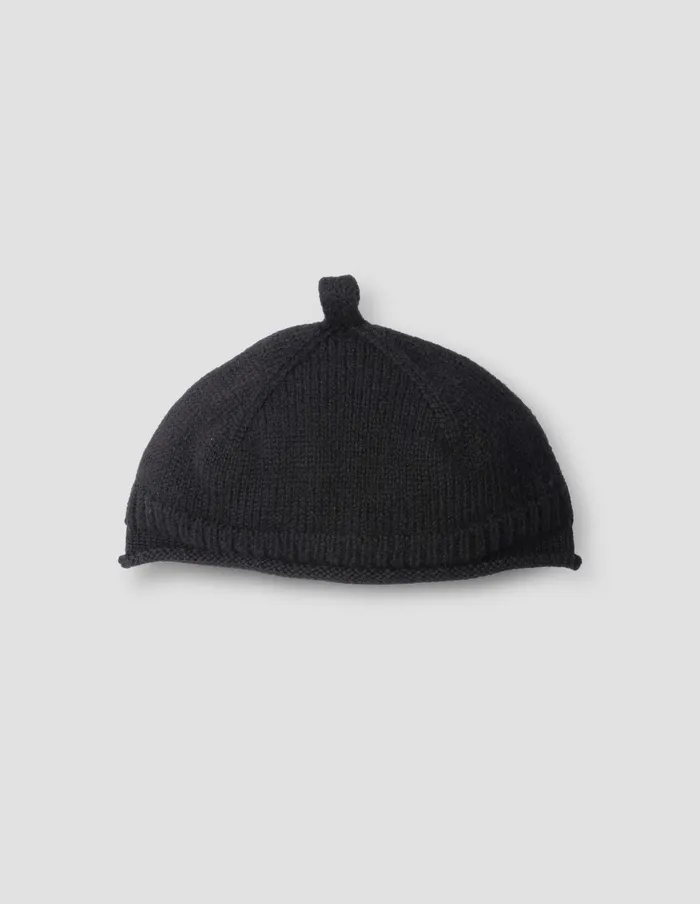WomenMen Mhl Rolled Hem Beanie Black Margaret Howell Hats