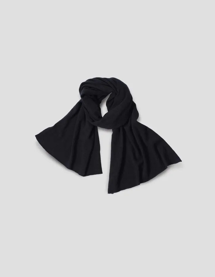 WomenMen Oversized Scarf Black Margaret Howell Scarves