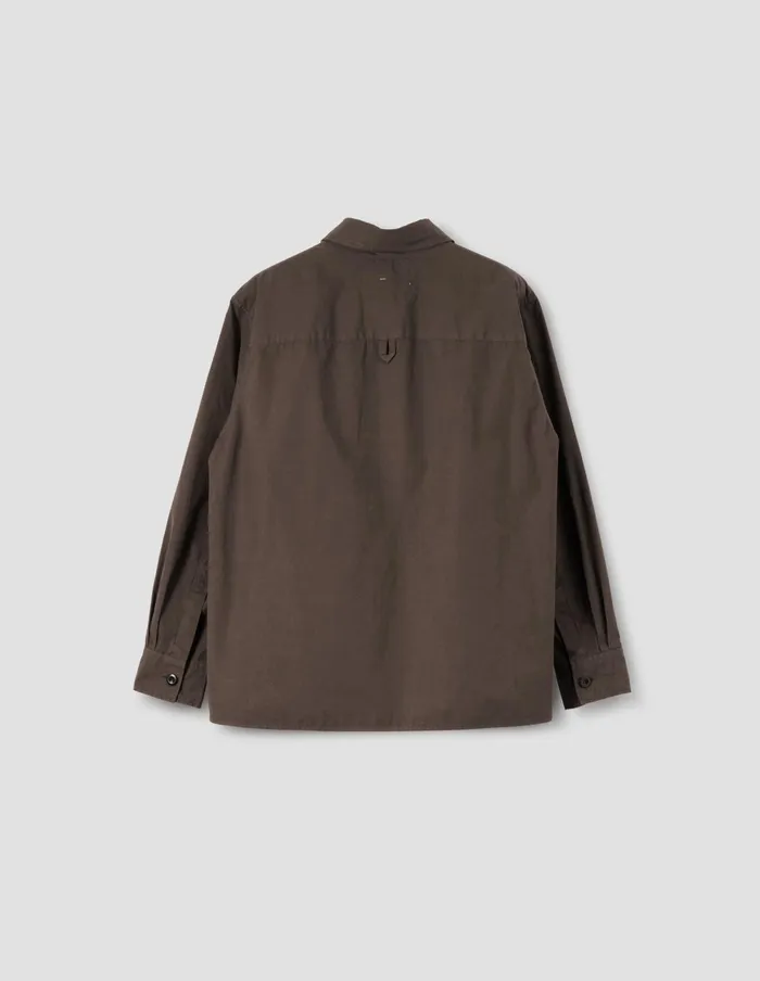 Women Mhl Big Pocket Swing Shirt Carob Margaret Howell Shirts