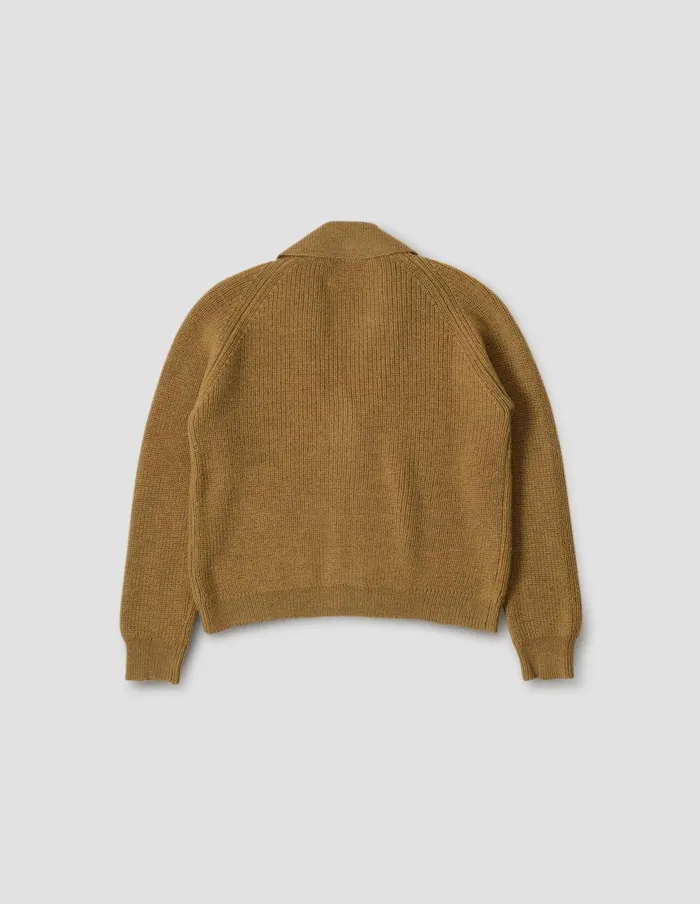 Women Mhl Collared Cardigan Ochre Margaret Howell Knitwear