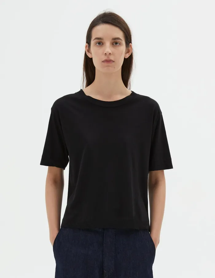 Women Mhl Simple T Shirt Black Margaret Howell Sportswear