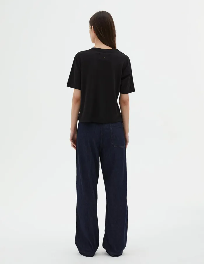 Women Mhl Simple T Shirt Black Margaret Howell Sportswear