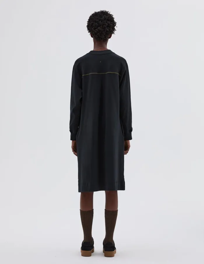 Women Mhl Yoke Seam Dress Ink Margaret Howell Dresses