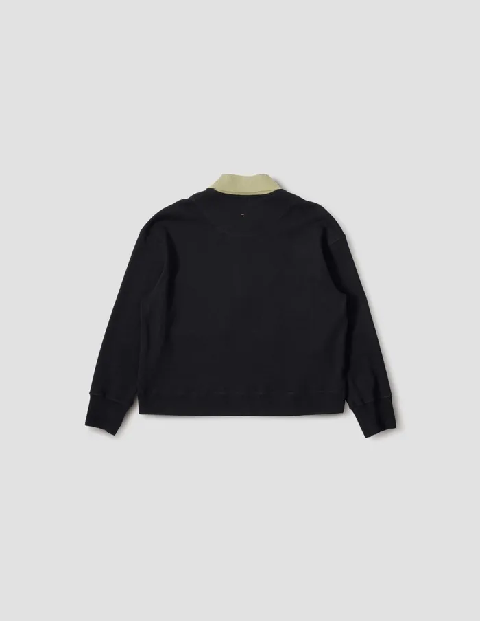 Women Mhl Zip Polo Black Margaret Howell Sportswear