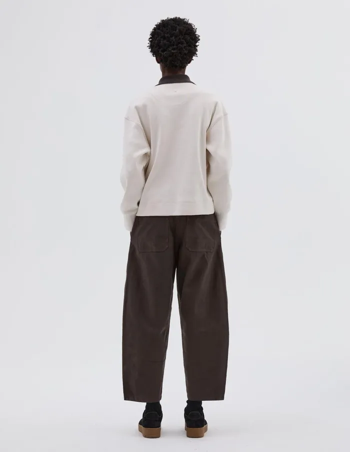 Women Mhl Zip Polo Off White Margaret Howell Sportswear