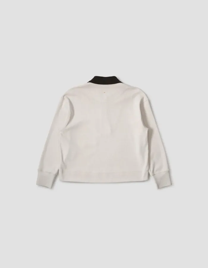Women Mhl Zip Polo Off White Margaret Howell Sportswear
