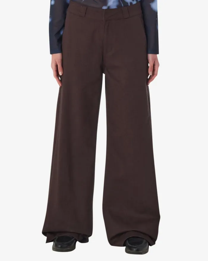 Women MILA WORK PANT Java Brown OBEY Clothing BOTTOMS