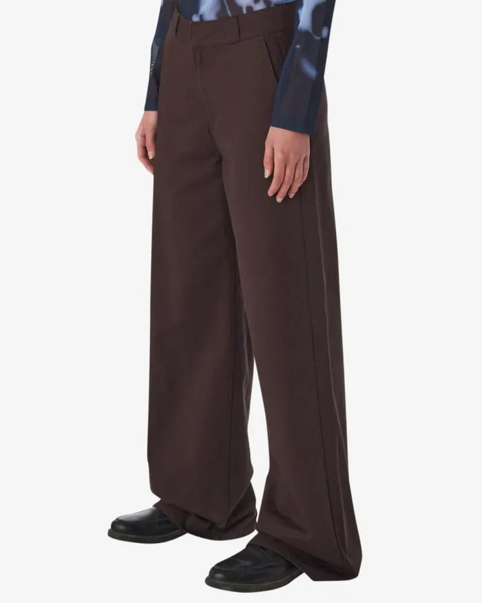 Women MILA WORK PANT Java Brown OBEY Clothing BOTTOMS