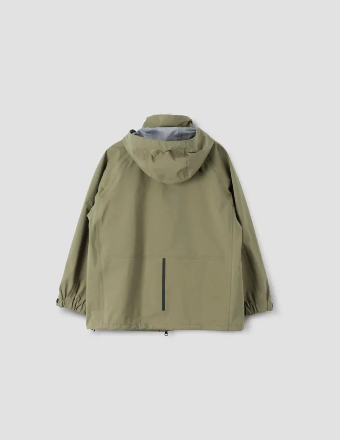 Women Mizuno Rain Jacket Light Khaki Margaret Howell Sportswear