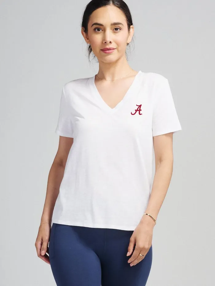 Women NOLA VNeck TShirt 8211 Alabama Tasc Performance Short Sleeve TShirts Polos