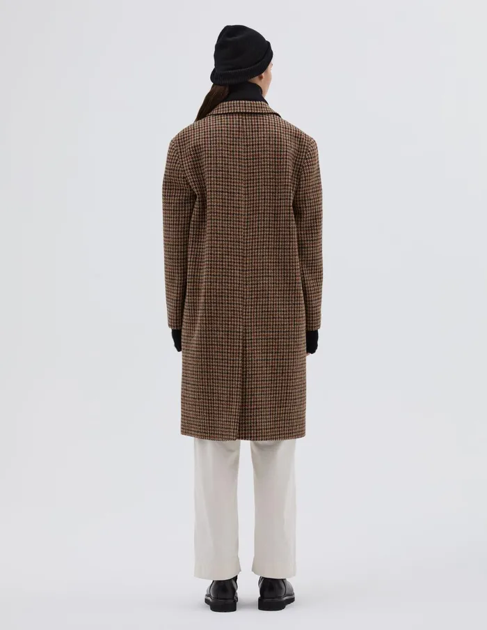 Women Overcoat Black Tan Rust Margaret Howell Jackets and Coats